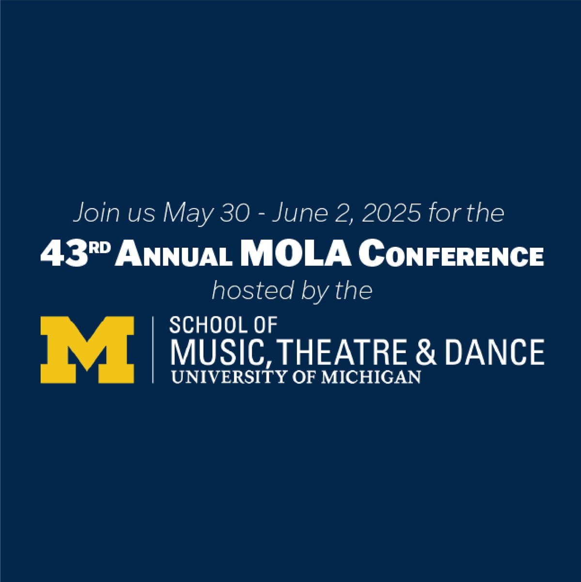 MOLA members, don’t miss your chance to apply for travel assistance to attend the 43rd Annual MOLA Conference!

The deadline is tomorrow, February 1, so be sure to submit your application in time if you are a MOLA member in need of financial assistance to attend this conference.