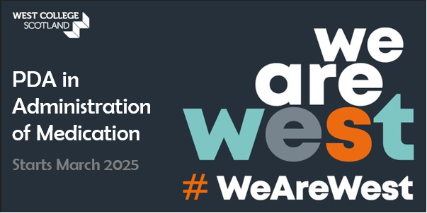 Calling all #Care workers - join our PDA in Administration of Medication course, starting 11th March. 
▶️Secure your spot now: bit.ly/40T1u4R
#WeAreWest