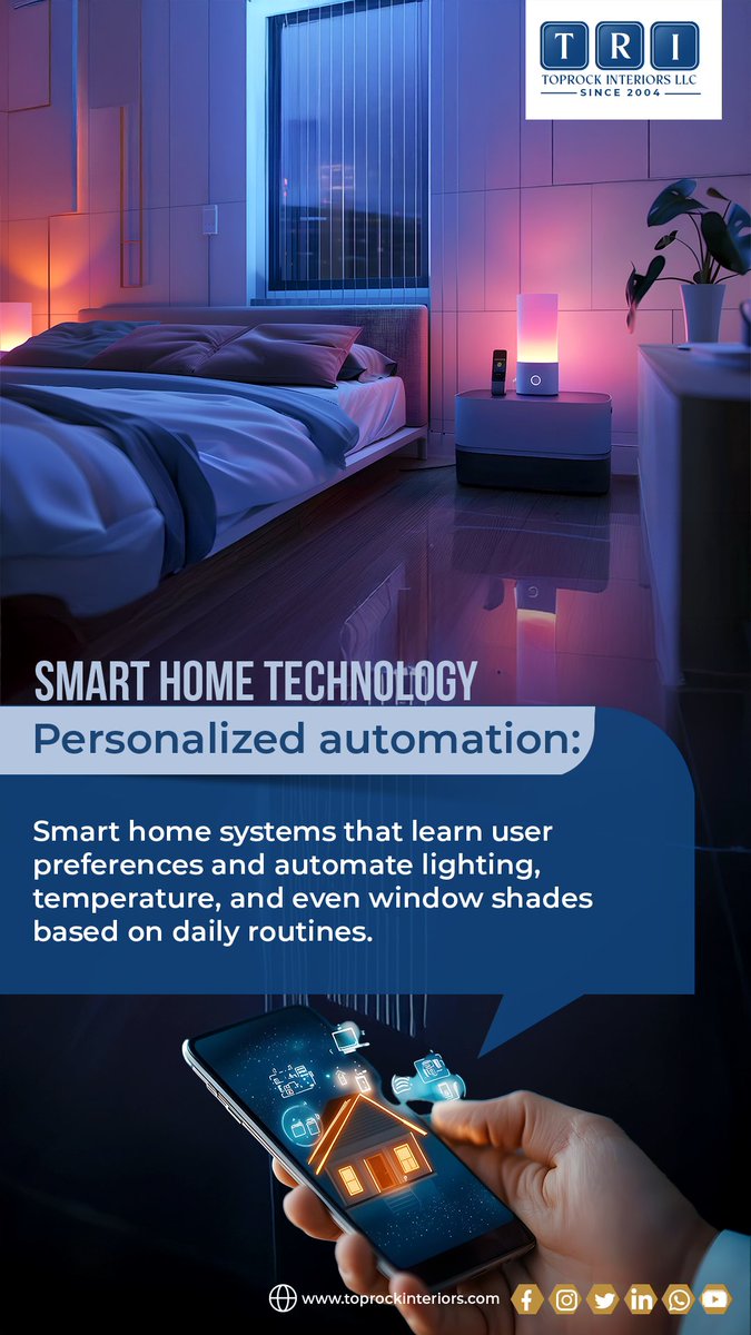 toprockinterior's tweet photo. Smart Living, Seamless Design!

At TopRock Interiors, we blend innovation with elegance

✅Hidden Tech, 
✅Smart Automation, 
✅ Health-Focused – Air purifiers

Upgrade your space with intelligent interiors! 🚀
#SmartHomes #TopRockInteriors #TechInDesign #LuxuryLiving https://t.co/y3LxvVKrdx