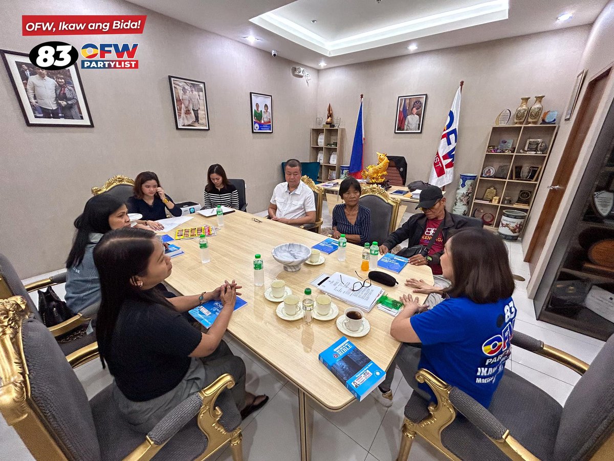 OFW_Partylist's tweet photo. OFW PARTY LIST’S MAGSINO MEETS MARY JANE VELOSO’S FAMILY, REAFFIRMS SUPPORT

OFW Party List Rep. Marissa “Del Mar” Magsino met with the family of Mary Jane Veloso on Friday (Jan. 31), reaffirming her commitment to advocating for Overseas Filipino Workers (OFWs) and their families, as well as pushing for clemency for Mary Jane.

#OFWPartylist
#OFWIkawAngBida
#83OFWPartylist
#OFW
