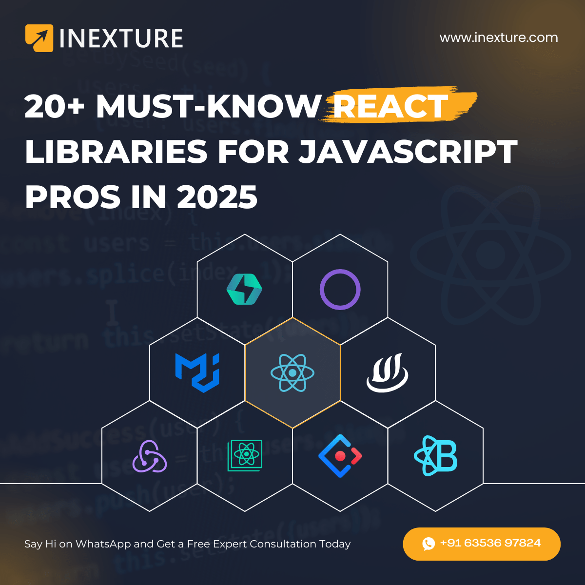 inexture's tweet image. From state management to dynamic animations and SEO-friendly rendering, we’ve listed the most powerful React libraries that will shape development in 2025.
📢 bit.ly/40GRDhn
#ReactJS #WebDevelopment #ReactLibraries #JavaScript #InextureSolutions
