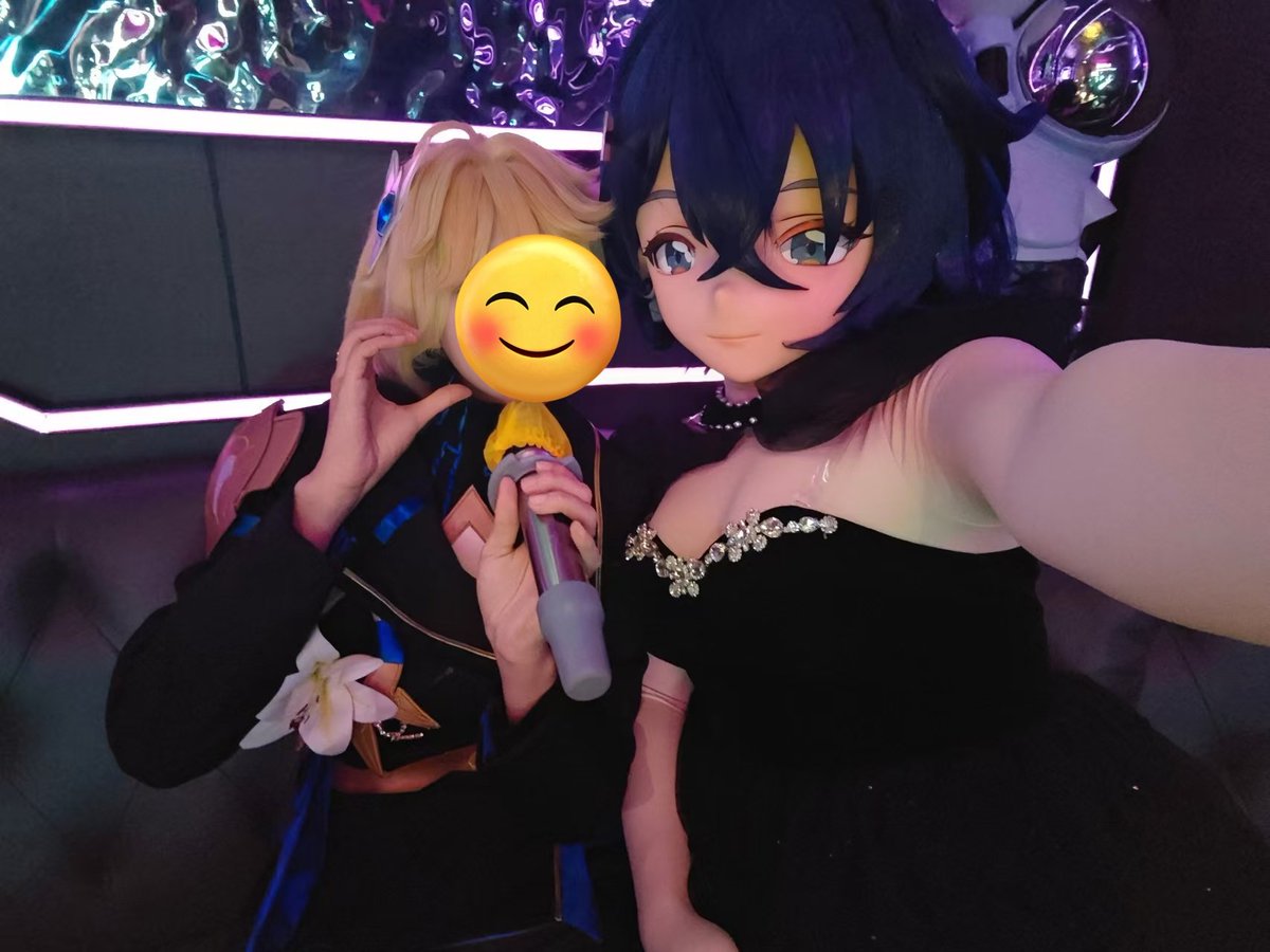和好姐妹一起去KTV啦～
是给小姐妹当可爱娃娃的一天～
#kigurumi