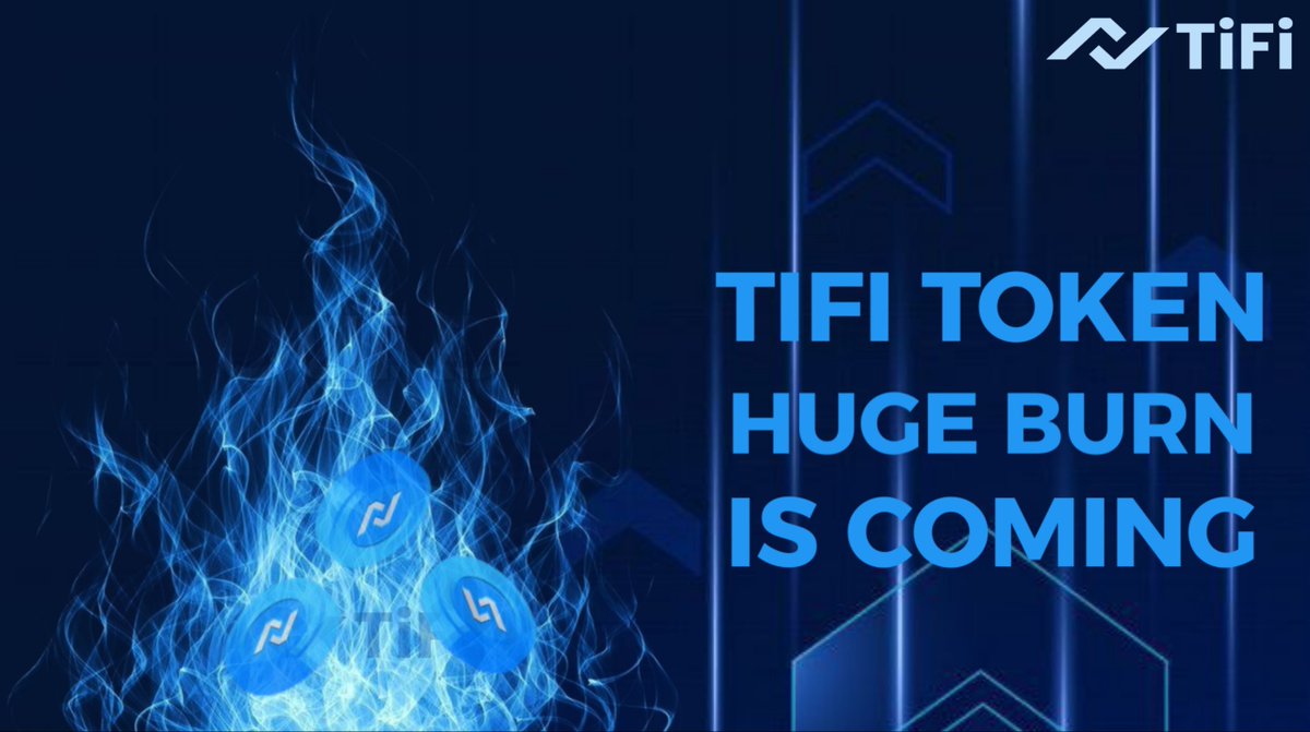 Huge burn is coming in less than three days, get ready 🚀🚀🚀

#TiFi #TokenBurn