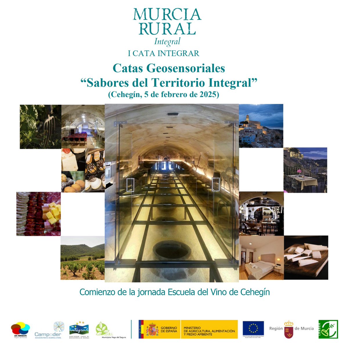 Catas Geosensoriales 

“Sabores del Territorio Integral” 

(Cehegín, 5 de febrero de 2025) 

Pre-inscripciones :
docs.google.com/forms/d/e/1FAI… 

Programa 
integral.es/wp-content/upl…