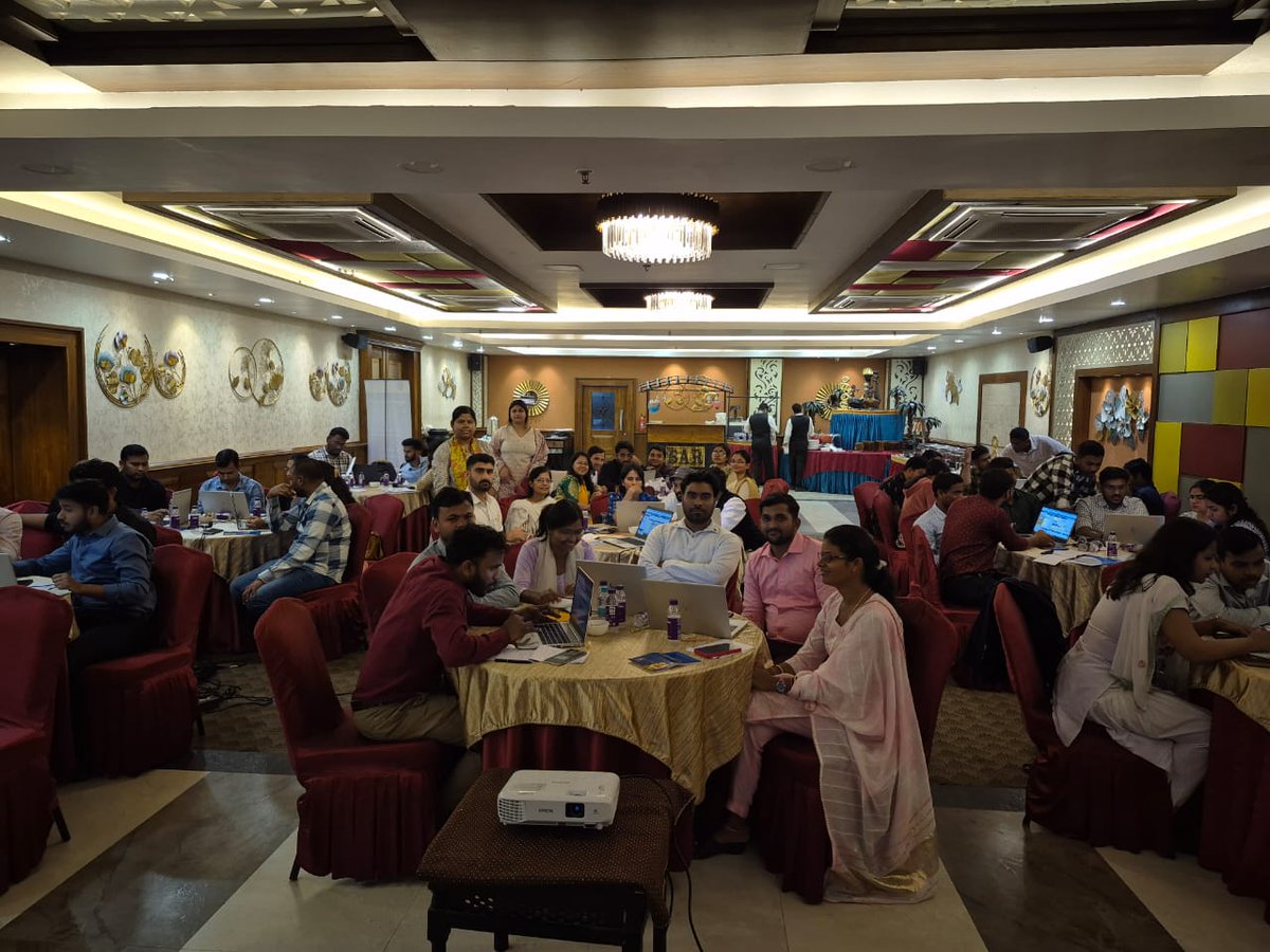 model_odisha's tweet image. 51 teachers including 4 master trainers from different #EMRSs of Odisha and Jharkhand are undergoing EMRS phase II program teacher training programme organised by #Amazon Future engineer sponsored by NESTS from 28-31 January at Hotel  Puspak, Bhubaneswar.