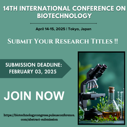 Pulsusmeetings's tweet photo. 🚨 Biotech Innovators, We Need You! 🚨
The #Biotechnology2025 is heading to Tokyo- April 14-15, 2025! 🌍🔬 Have a discovery that could reshape the future?
📅 Deadline: February 03, 2025
🔗 Apply here 👉 https://t.co/X38RUueU9i
#ScienceRevolution #Biotech2025 https://t.co/X8t4s0c13x