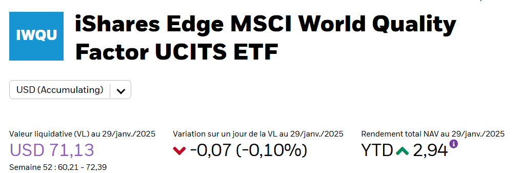 Le_Biais_Fi's tweet photo. 🔥 L’ETF à détenir pour investir dans les meilleurs entreprises au monde : MSCI World Quality Index

Cet ETF est pour moi LA SOLUTION pour ceux qui se lance dans l'investissement.

Top Holdings, Filtres, Secteurs, Géographie, Performance : je vous explique tout ça ! 🧵 (1/12) https://t.co/n1urXBHIUv
