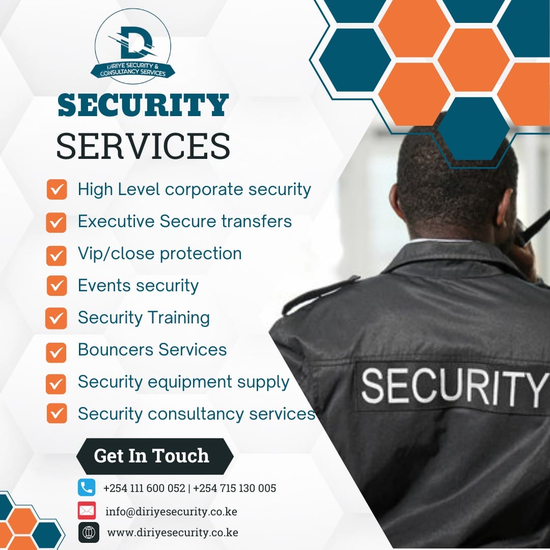 Diriyesecurity's tweet photo. Your safety is not just our job—it’s our purpose. 🛡️ At Diriye Security and Consultancy Services, we go above and beyond to deliver security solutions that give you peace of mind. 💼✨ #DiriyeSecurity #SafetyYouCanTrust #YourProtectionPartner #ExcellenceInSecurity https://t.co/LyxNrJweJH