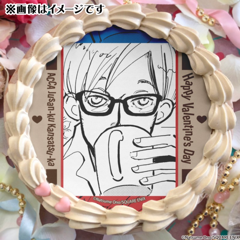 happypriroll's tweet photo. 🐦『#ACCA13区監察課』🐦 
バレンタインケーキ＆マカロン2025好評ご予約受付中💝 

購入特典缶バッジ付きで全国へお届けします🚚💨 

【2月6日(木)】までのご注文で、 
バレンタイン当日にお届けが可能です🍫🎁 

詳細は⇨https://t.co/7aeEeqIOhq 

📢販売期間【2025年1月17日～2月14日】 https://t.co/S22CmAdzeN