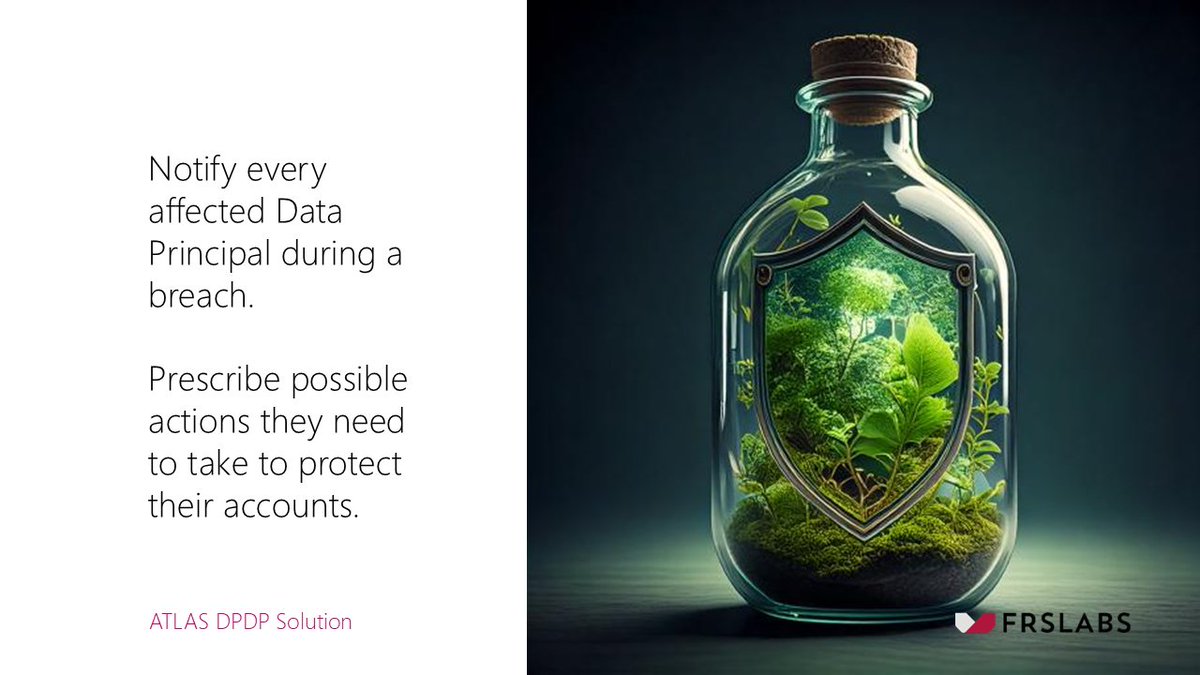 frslabs's tweet photo. The first step in addressing a #DPDPA data breach is to notify every affected Data Principal. Use clear and simple language to detail the data breach and the possible actions they need to take to protect their accounts immediately.

#atlas #dpdp #india #privacy https://t.co/uIto3hf5T2
