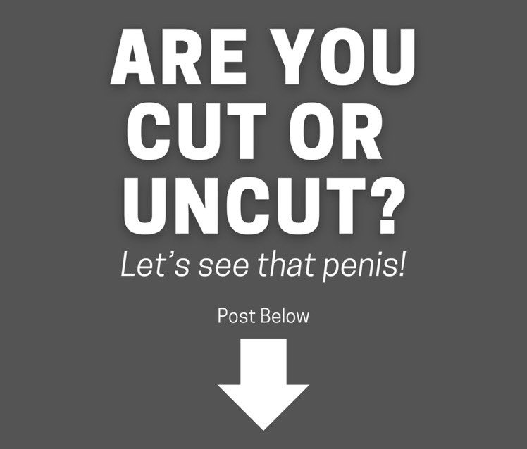 cool21220's tweet photo. Are you Cut or Uncut? 

Let's see it!

RT this so more guys can join in! https://t.co/BztpU1t3Ai