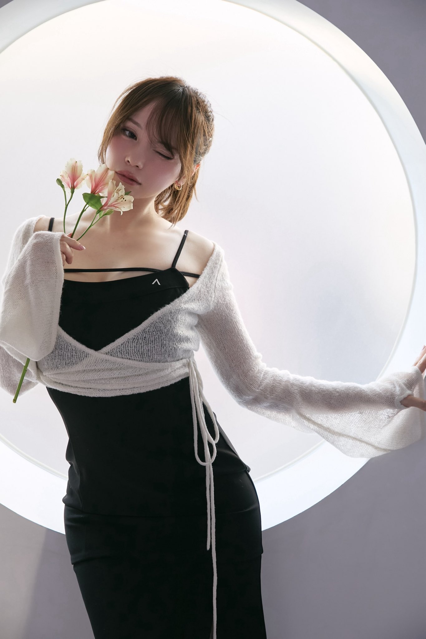 Andmary Clair knit set dress Beige M