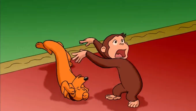 動物虐待を見られてしまった時のジョージ見て落ち着こ…… 