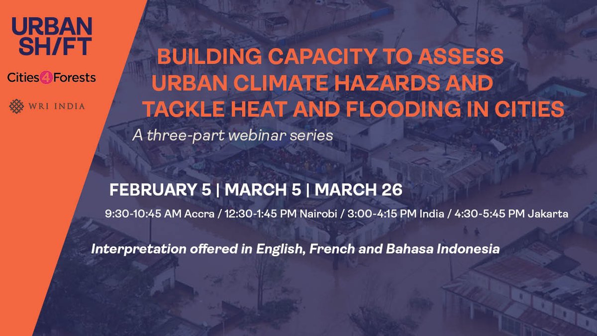 ICLEISouthAsia's tweet photo. Want to learn how to accurately measure your city’s #ClimateVulnerability and implement effective nature-based solutions?
Enroll in a three-part webinar with @WRIIndia and @Cities4Forests to learn everything you need: https://t.co/zbOjokyGLX
#NbS4India #UrbanResilience #CHVA https://t.co/ewjmSTfY1t