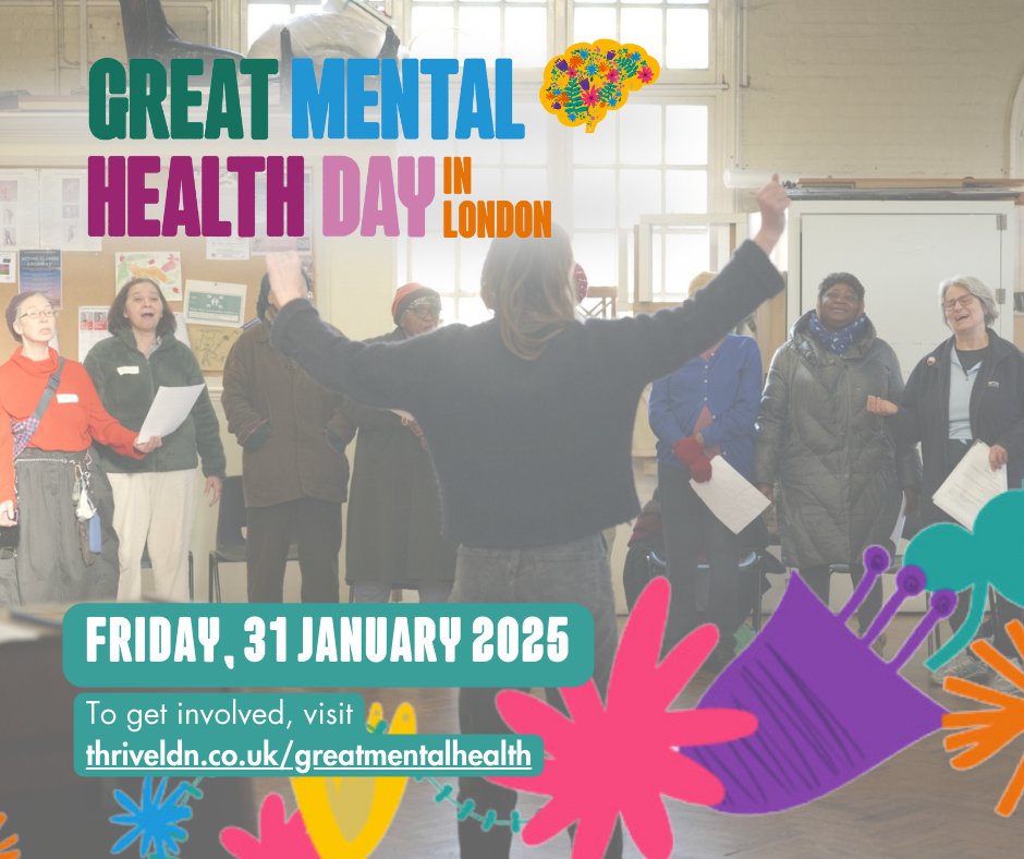 Today is London's Great Mental Health Day 2025! 

🗣 Today, open up to someone in your network about how you've been feeling. 

🗺️ And learn more about the #GreatMentalHealth initiatives and support services that are available right across London. 

ow.ly/FVi350UOrZG