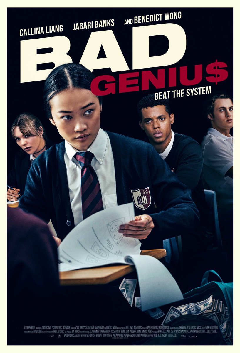 CinemaRareIN's tweet photo. A group of seniors of an entrepreneurial high school team up to take down a rigged college admissions system.
#BadGenius (2024) by #JCLee, now streaming on @lionsgateplayIN.
Available in English and Hindi. https://t.co/GGlT6dEOB2