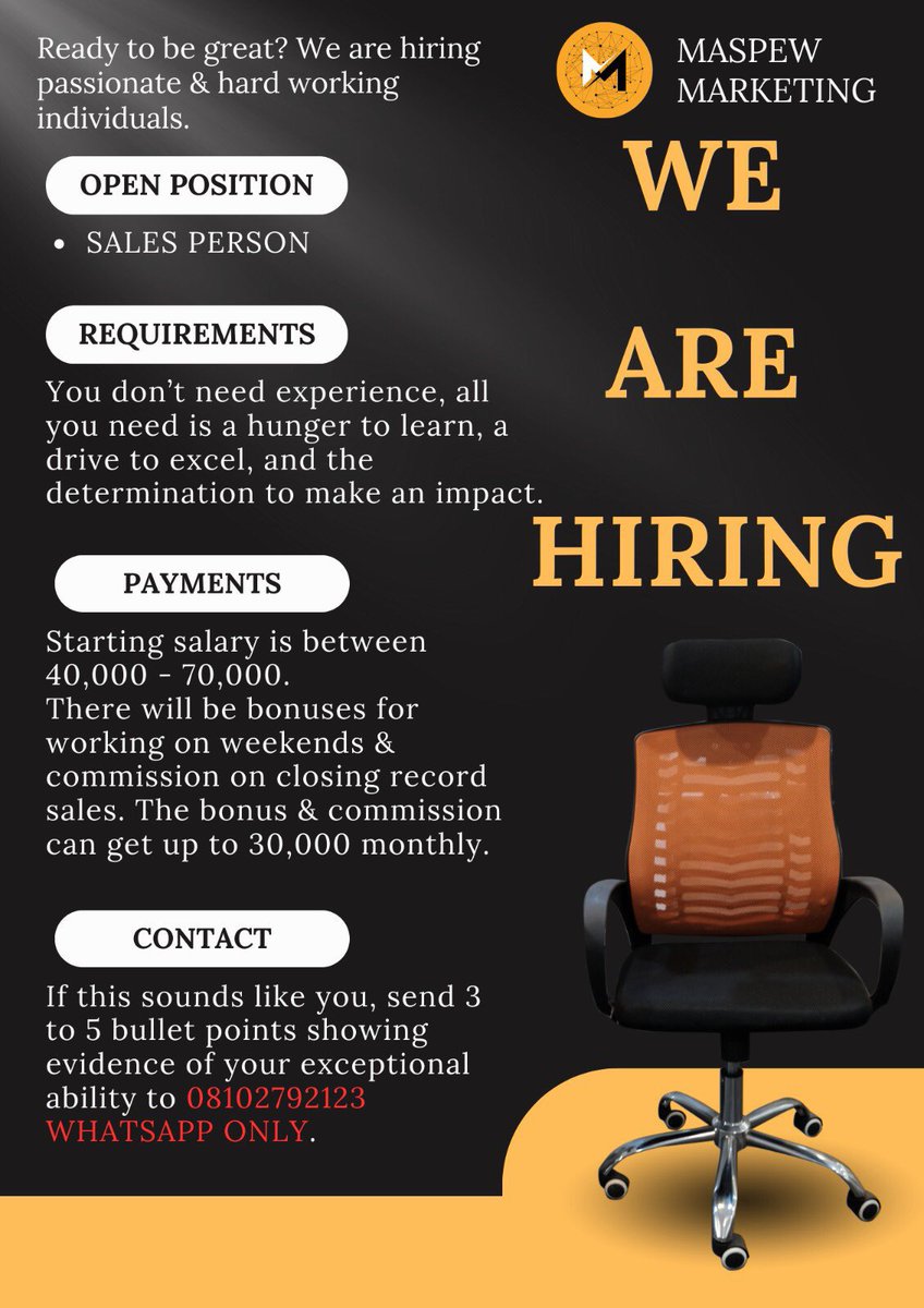 omoalhajaabiola's tweet photo. We are hiring in Osogbo https://t.co/2Y3IVfhjyy