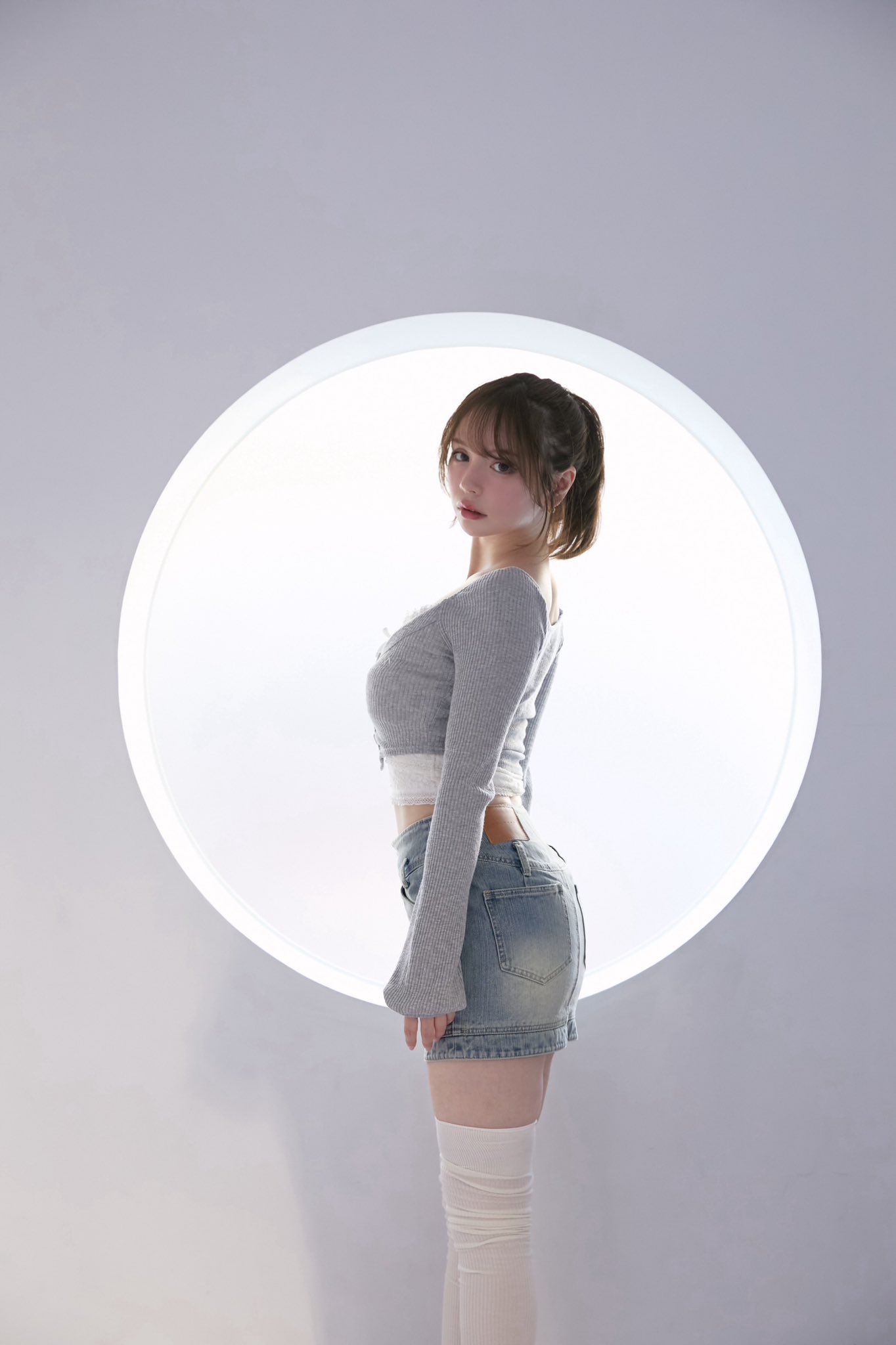 andmary Jenny denim mini skirt Mサイズ