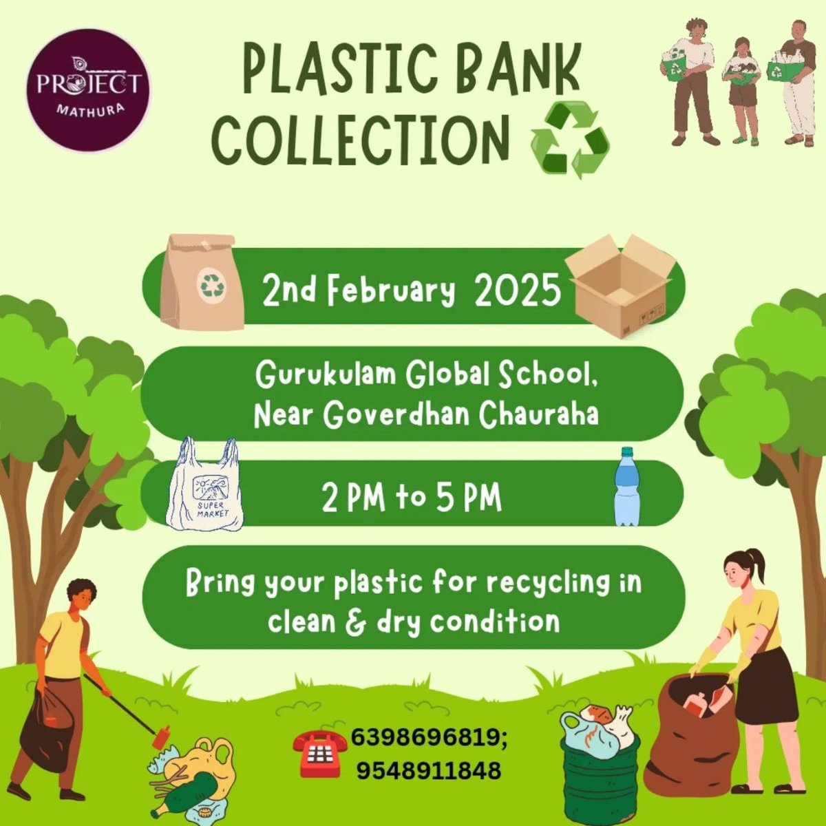 projectmathura's tweet photo. #PlasticCollection
#Sustainability
Plastic Pollution Crisis? Not in Mathura!🚫
Join our Plastic Collection Initiative and be part of the solution.Let's show the world that we care about our planet by giving plastic a second life.
Every piece recycled counts!
Be a #PlasticHero!💪 https://t.co/1HblNbkRom