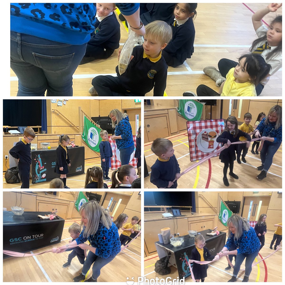 MrsConnelly01's tweet photo. Primary 1 had a ball during their visit from the Science Centre yesterday 👩🏽‍🔬👨🏼‍🔬🧪We learned about the journey of food through our bodies and loved taking part in the different experiments 🤩 @JPrimary https://t.co/Hq43z3YlpH