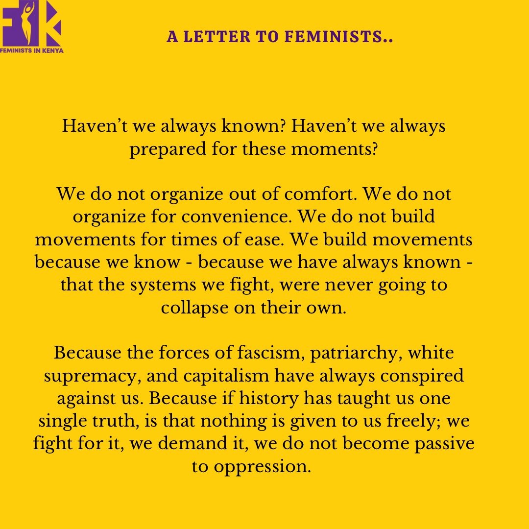 FEMINISTS IN KENYA /#TotalShutDownKE tweet media