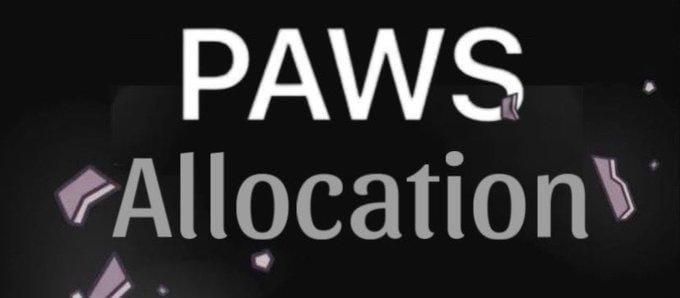 If you want to get the $PAWS news first, follow me and retweet 😎