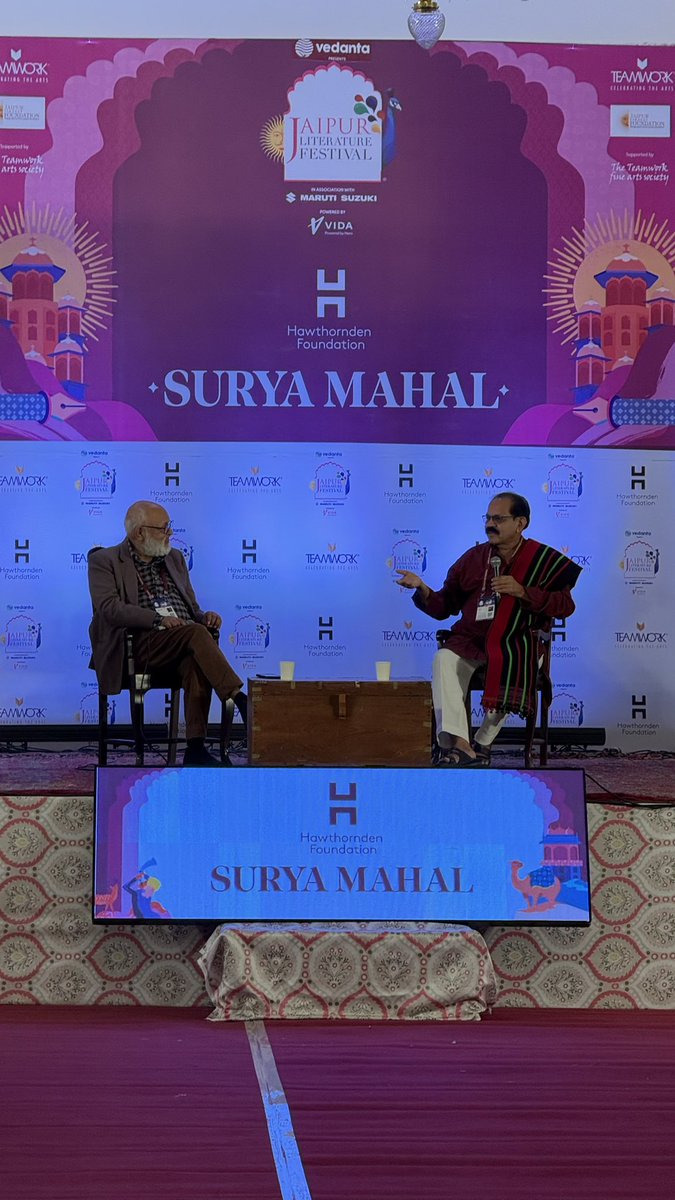 HarperCollinsIN's tweet photo. In this enlightening session at the @JaipurLitFest, #ShahuPatole (@smpatole) joins #PushpeshPant to discuss his powerful book, #DalitKitchensOfMarathwada, a landmark work that reclaims the culinary heritage of Maharashtra’s Mahar and Mang communities. The author explores how food connects communities and preserves cultural history.
#HarperCollinsAtJLF #READWithHarperCollins #JaipurLiteratureFestival #JaipurLiteratureFestival2025 #JaipurLitFest2025