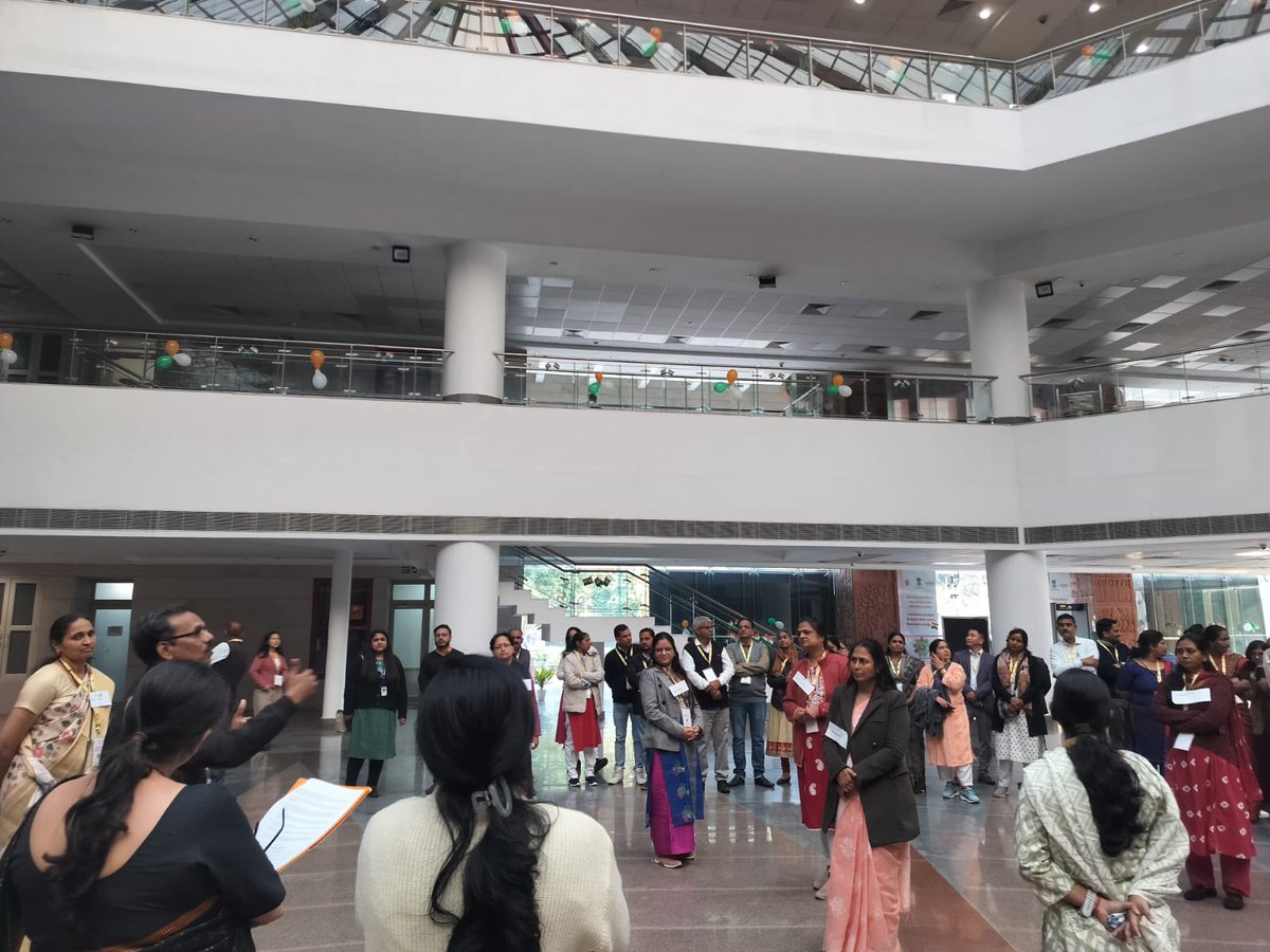 mopr_goi's tweet photo. Shattering Glass Ceilings: #Women in Action
At the National Level Training Workshop for #MasterTrainers on #WomenFriendlyGramPanchayats held at Dr. Ambedkar International Centre, New Delhi, an engaging Group Work session on Shattering Glass Ceilings: Women in Action took place. https://t.co/YtNQ8dNkH8