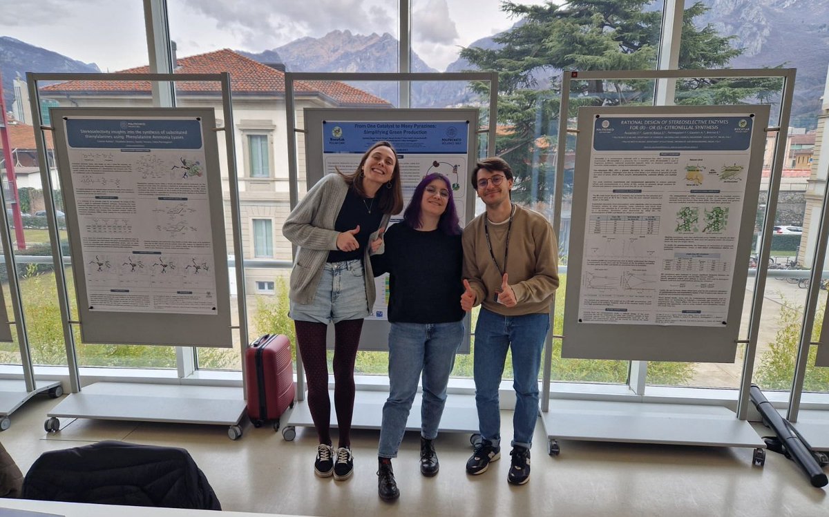 BiocatLabPolimi (@biocatlabpolimi) on Twitter photo Our delegation of PhD students at the "WIDEnzymes Computational methods for enzyme engineering" school 🧬⚙️⛏️ in the beautiful framework of the mountains around Lecco 😍⛰️ <a href="/polimi/">Politecnico di Milano</a> - - coorganised by our friend and colleague @AlfonsoGautieri
An inspiring week! Our delegation of PhD students at the "WIDEnzymes Computational methods for enzyme engineering" school 🧬⚙️⛏️ in the beautiful framework of the mountains around Lecco 😍⛰️ <a href="/polimi/">Politecnico di Milano</a> - - coorganised by our friend and colleague @AlfonsoGautieri
An inspiring week!