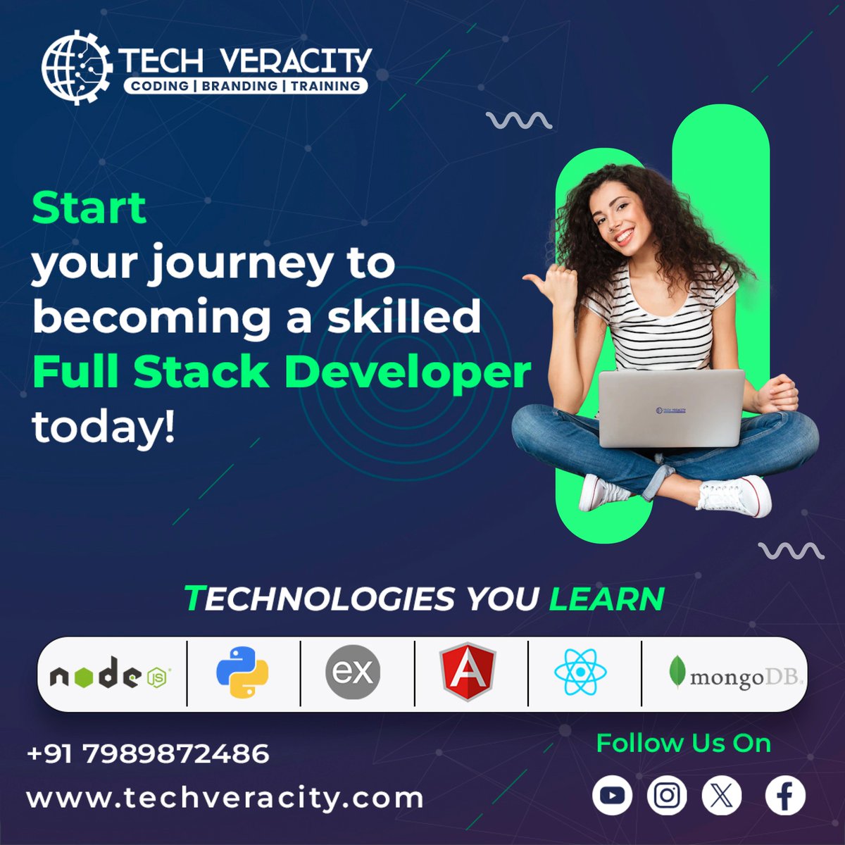 tech_veracity's tweet image. Want to become a full-stack developer? Join our course at Tech Veracity and learn everything from front-end to back-end development! 
.
📞Call us: 7989872486
.
#fullstackdevelopment #internship #techveracity #codingbootcamp #careergrowth #learntocode #techtraining