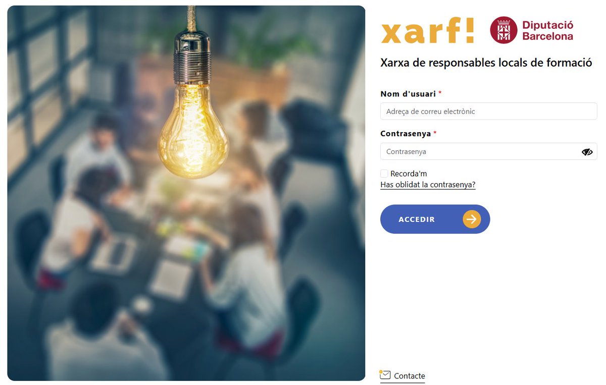 FormacioDIBA's tweet photo. 🔛 Avui a la sessió de treball de la xarf!

✅Productes i serveis de la DSF
✅Espai virtual xarf!: inauguració, accés i primeres impressions
✅Valoració i alineació de l'oferta formativa municipal amb les necessitats
✅Indicadors de gestió
✅Direcacció

📹 https://t.co/zi0WjlaYnN https://t.co/JuheOXtFO2