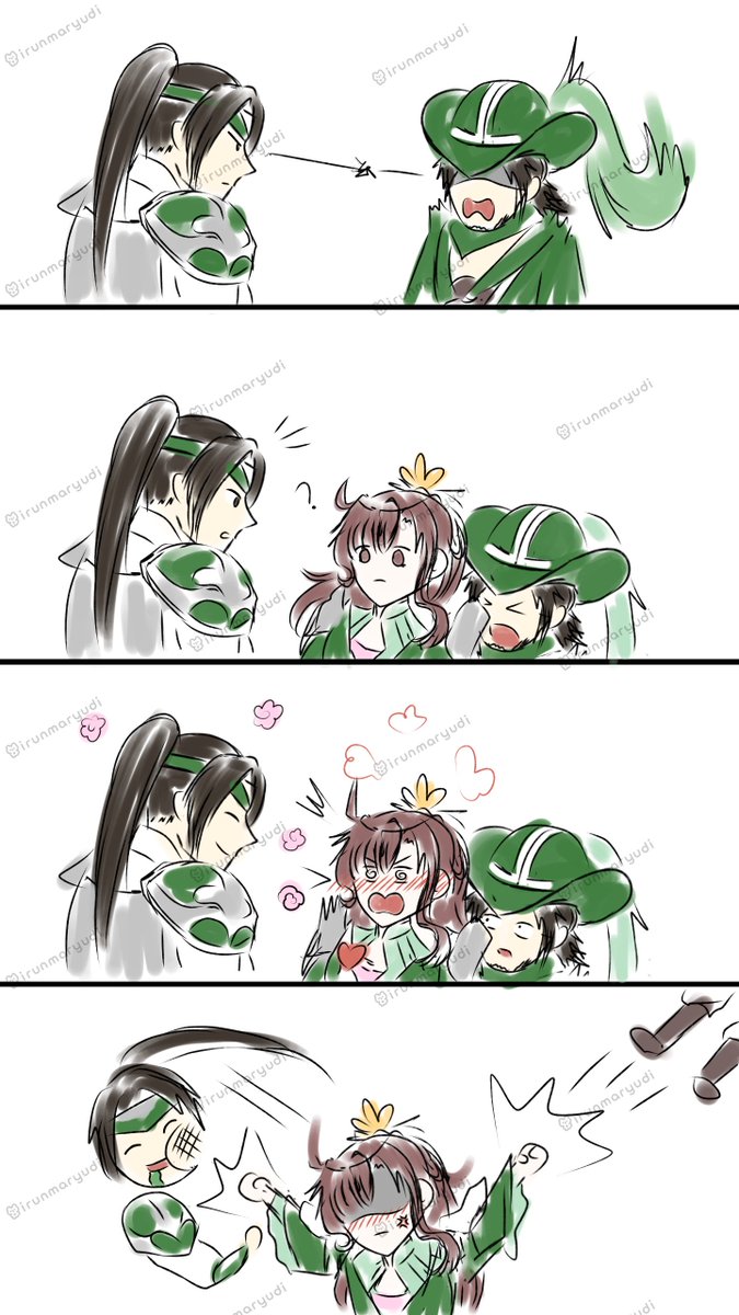 //Manisan YunWei🐉🐈🩵🩷

Zhou Cang yang salah ngira bawa Mbak Li Wei bakal bantu redahin marah Mz Zhao Yun, yang ada malah kena tonjok🤣