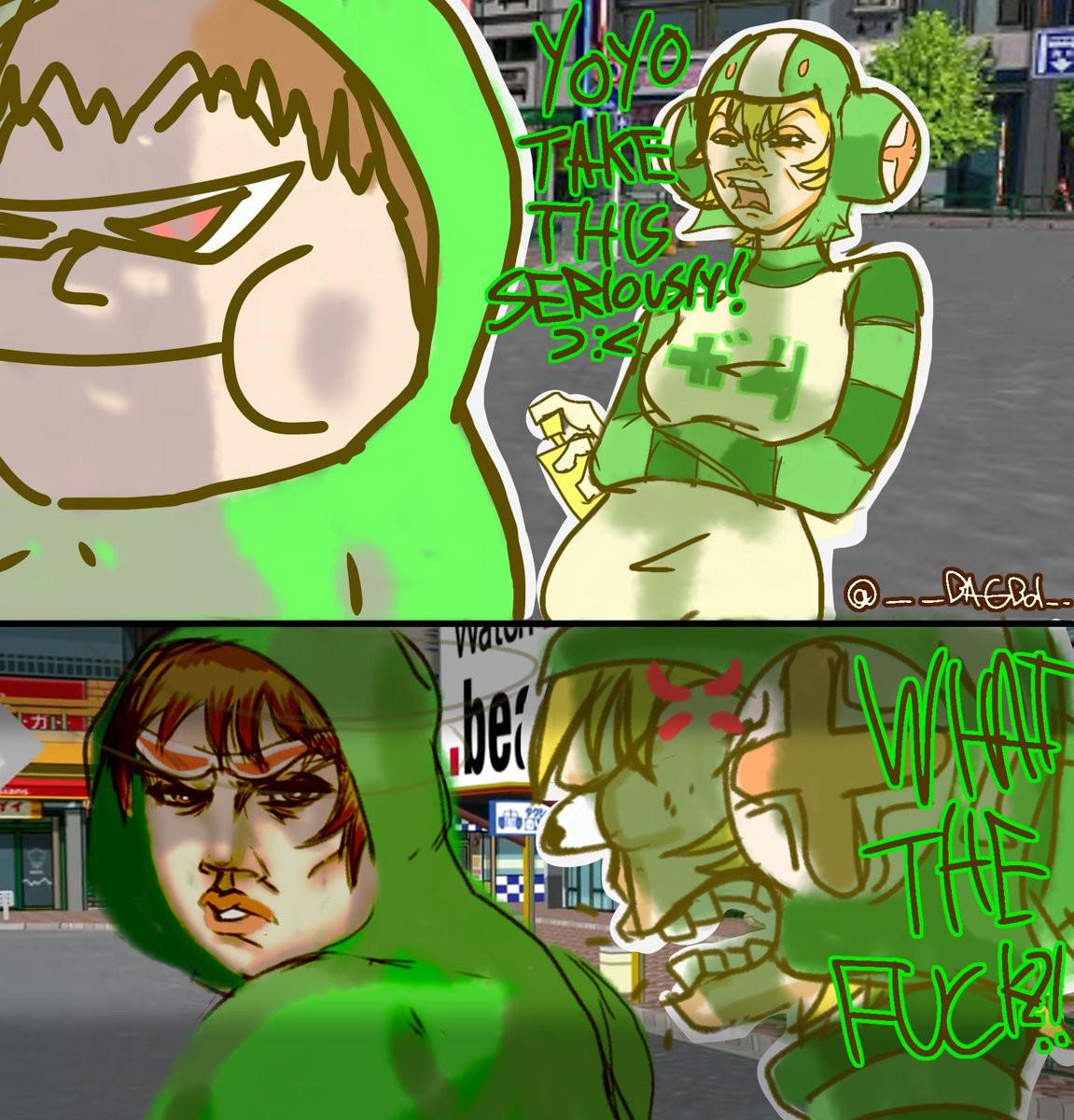 __Bagboi__'s tweet image. WHO DA MAN❗️‼️🚶‍♂️🗣
#Jetsetradio #SEGA #Seriously jet set radio comic meme #1 I guess