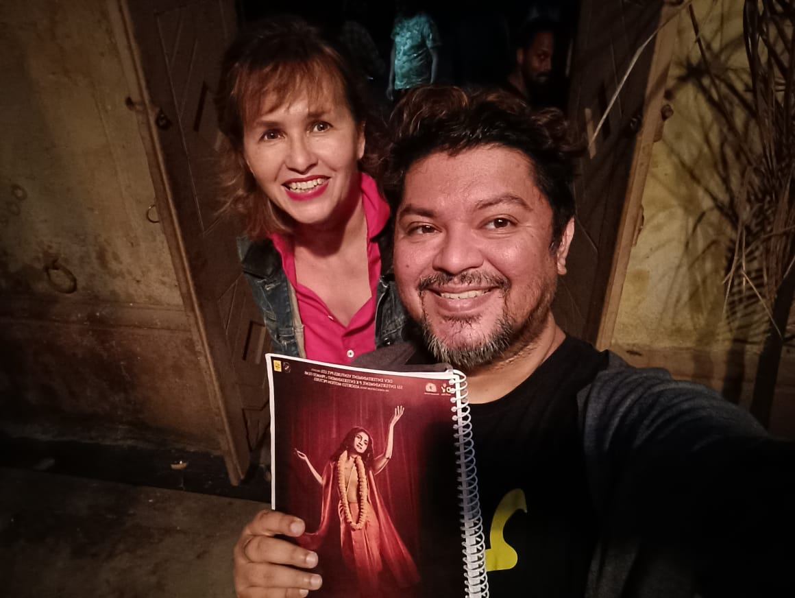 Thank you so much for it! 
It was late after shooting hours and 
I just about got you <a href="/Ramkamal/">Ram Kamal । राम कमल</a> aside from your intensely busy schedule of getting all the finer aspects of the days Shooting sorted! 
Master Story teller 🙏 
#BinodiniFilm #BengaliCinema #RukminiMaitra  #Ramkamal
