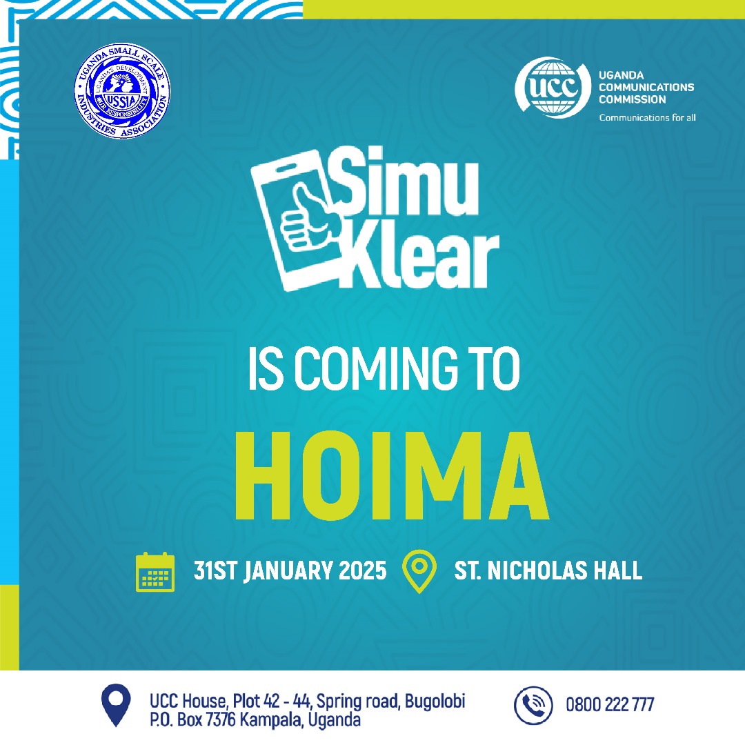 ConsumerUCC's tweet image. Mbale and Hoima, here we come. Let's join hands in the fight against illegitimate phones. #Mbale #Hoima #SIMUKLEAR #FIGHTAGAINSTFAKEPHONES
#AnInclusiveDigitalEconomy 

@bbossa @UCC_Official
