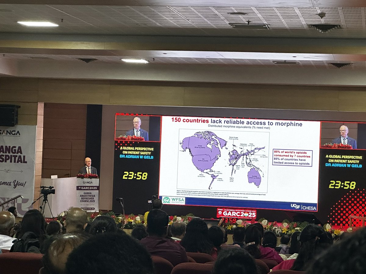Shilpa Bhat (@shilpabhat04) on Twitter photo Dr.Adrian W. Gelb’s insights at #GARC25 highlighted the global perspective on patient safety. From top facts on medication errors to WFSA's standards for safe practice, we’re reminded that safeguarding patients requires worldwide collaboration & action
<a href="/BalavenkatSubr1/">Balavenkat Subramanian</a> <a href="/tsmurali/">Murali Thondebhavi</a> Dr.Adrian W. Gelb’s insights at #GARC25 highlighted the global perspective on patient safety. From top facts on medication errors to WFSA's standards for safe practice, we’re reminded that safeguarding patients requires worldwide collaboration & action
<a href="/BalavenkatSubr1/">Balavenkat Subramanian</a> <a href="/tsmurali/">Murali Thondebhavi</a>
