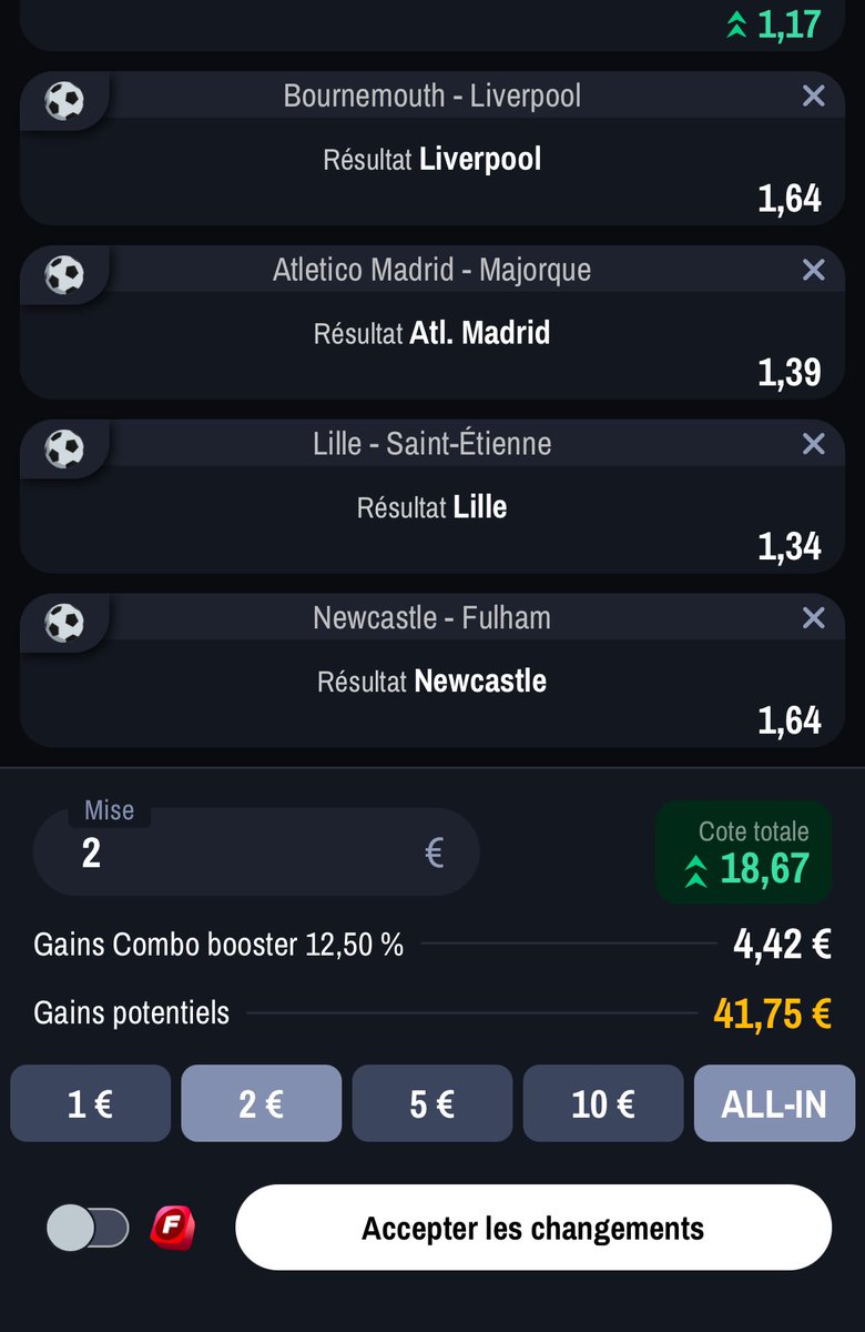 J’ai juste envie de mettre des gagnants vous en pensez quoi ?