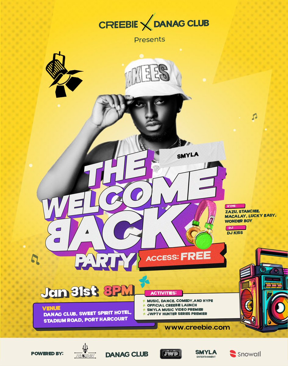 theCreebie's tweet photo. #TWBP25 Guests! ๐ค
Smyla, the electrifying entertainer and one of the Kings of Port Harcourt nightlife, is set to light up TWBP '25!
Known for his unmatched energy, and unforgettable vibes, he brings a whole new level of excitement to every stage.
#TWBP25 #CreebieBash https://t.co/w8oVfXmfEa