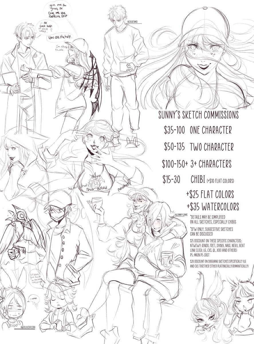 IntotheFrisson's tweet image. 📌Hi, I&apos;m Sunny!🌞 Let&apos;s connect!✨

🍬COMMISSION INFO🍬intothefrisson.com/commissions
🪷COMMISSION FORM🪷forms.gle/CTizTrkEEjBQ45…
✍️SKETCH COMMS✍️forms.gle/jDtsXE3KgR46xh…
🍣SKEB COMMS🍣forms.gle/G1pAKPcbZcmzFy…
🍑PATREON🍑patreon.com/intothefrisson/
❤️INPRNT❤️inprnt.com/profile/intoth…