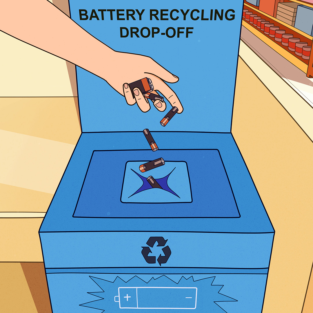 Batteries do not belong in your bins. They can cause fires and pose risks to your property and the people who empty your bins. 🔋🔥 

Keep batteries out of your bins and take them to your nearest battery drop-off instead. See locations at: bcycle.com.au/drop-off