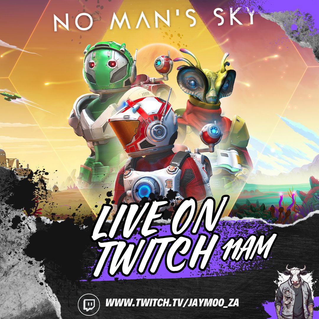 AYO WHATS GOOD EVERYONE🔥

Today we starting a new playthrough of #NoMansSky live on twitch💜

Catch you at 11am GMT +2 and get your free twitch drops💜

Twitch.tv/jaymoo_za

#twitchstreamer #NoMansSkyWorldsPt2 #SouthAfrican