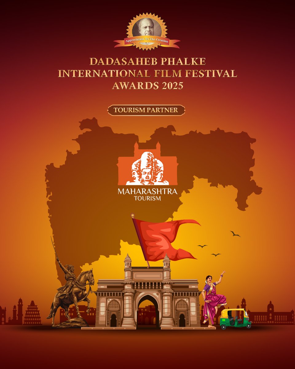 Dadasaheb Phalke International Film Festival Awards 2025 is elated to announce Maharashtra Tourism as its esteemed Tourism Partner.

Maharashtra, with its vibrant tapestry of culture, art and history, will add a unique dimension to the prestigious ceremony. This affiliation