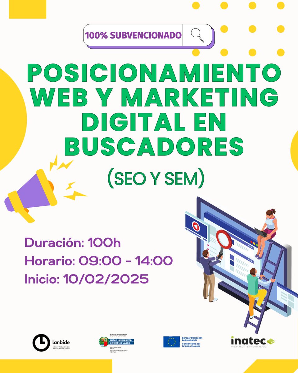 Centro Inatec Zentroa (@centroinatec) on Twitter photo Curso de ๐๐จ๐ฌ๐ข๐๐ข๐จ๐ง๐๐ฆ๐ข๐๐ง๐ญ๐จ ๐ฐ๐๐ ๐ฒ ๐ฆ๐๐ซ๐ค๐๐ญ๐ข๐ง๐ ๐๐ข๐ ๐ข๐ญ๐๐ฅ ๐๐ง ๐๐ฎ๐ฌ๐๐๐๐จ๐ซ๐๐ฌ
๐๐๐ ๐ฉ๐จ๐ฌ๐ข๐ณ๐ข๐จ๐ง๐๐ฆ๐๐ง๐๐ฎ๐ ๐๐ญ๐ ๐ฆ๐๐ซ๐ค๐๐ญ๐ข๐ง ๐๐ข๐ ๐ข๐ญ๐๐ฅ๐ ๐๐ข๐ฅ๐๐ญ๐ณ๐๐ข๐ฅ๐๐ญ๐๐ซ๐๐ค๐จ ikastaroa
bit.ly/40V9T80
#FSEEuskadi #EGFEuskadi Curso de ๐๐จ๐ฌ๐ข๐๐ข๐จ๐ง๐๐ฆ๐ข๐๐ง๐ญ๐จ ๐ฐ๐๐ ๐ฒ ๐ฆ๐๐ซ๐ค๐๐ญ๐ข๐ง๐ ๐๐ข๐ ๐ข๐ญ๐๐ฅ ๐๐ง ๐๐ฎ๐ฌ๐๐๐๐จ๐ซ๐๐ฌ
๐๐๐ ๐ฉ๐จ๐ฌ๐ข๐ณ๐ข๐จ๐ง๐๐ฆ๐๐ง๐๐ฎ๐ ๐๐ญ๐ ๐ฆ๐๐ซ๐ค๐๐ญ๐ข๐ง ๐๐ข๐ ๐ข๐ญ๐๐ฅ๐ ๐๐ข๐ฅ๐๐ญ๐ณ๐๐ข๐ฅ๐๐ญ๐๐ซ๐๐ค๐จ ikastaroa
bit.ly/40V9T80
#FSEEuskadi #EGFEuskadi