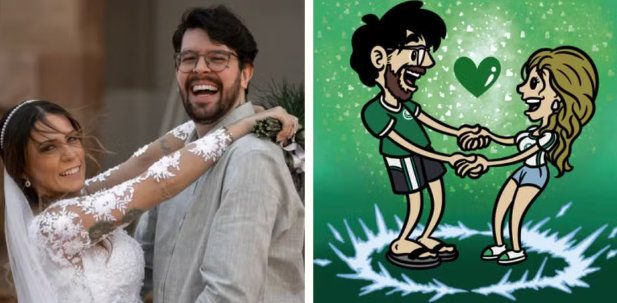 Djopitty01's tweet image. COTIDIANO: Desenhista de São Carlos emociona família ao revelar gravidez com história em quadrinhos.