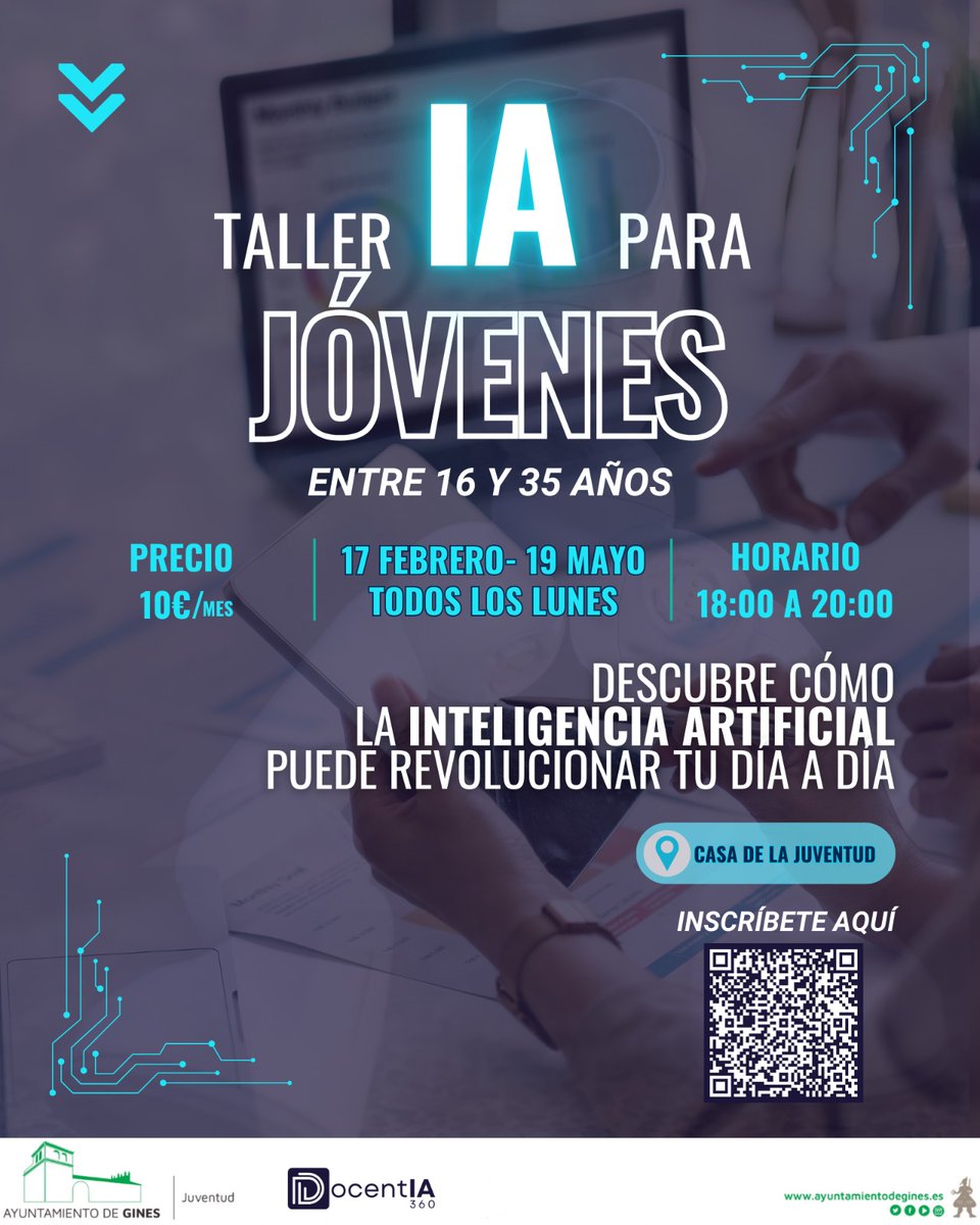 Anímate a explorar las múltiples posibilidades de la IA enlace: forms.office.com/Pages/Response…... El precio es de 10 euros al mes y las plazas son limitada