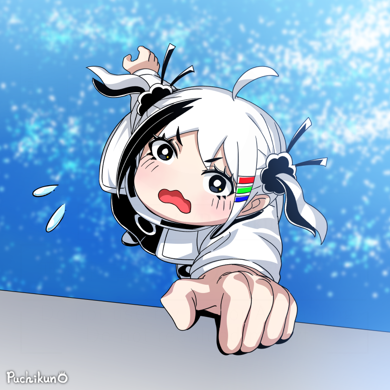 「おはモノチ「落ちるっち～～～!」#MonochiProject 」|ぷちくん/puchikun（絵師）のイラスト
