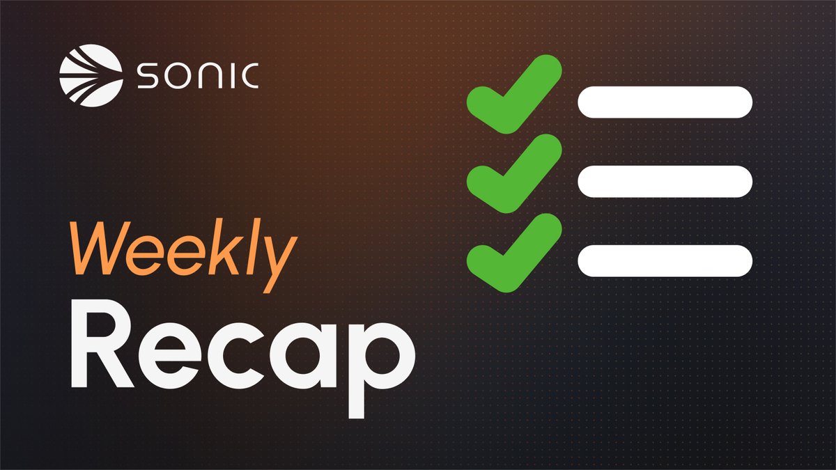 SonicLabs's tweet photo. 🧵 Weekly Recap

Explore the things you may have missed this week in the world of Sonic. https://t.co/bCcagekXg3