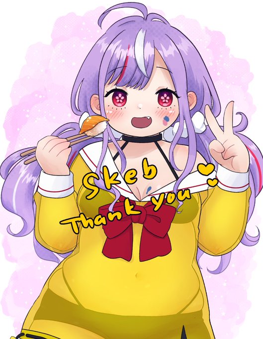 Skeb納品しました🥳
リクエストありがとうございました♡♡♡
お寿司がどんどん消えていくのが見てて気持ちよかったです🍣💕 