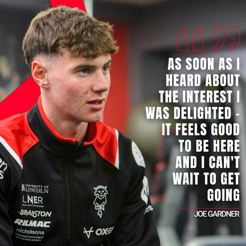 LincolnCity_FC's tweet photo. 🤝 City have completed the loan signing of Joe Gardner from Nottingham Forest until the end of the season.