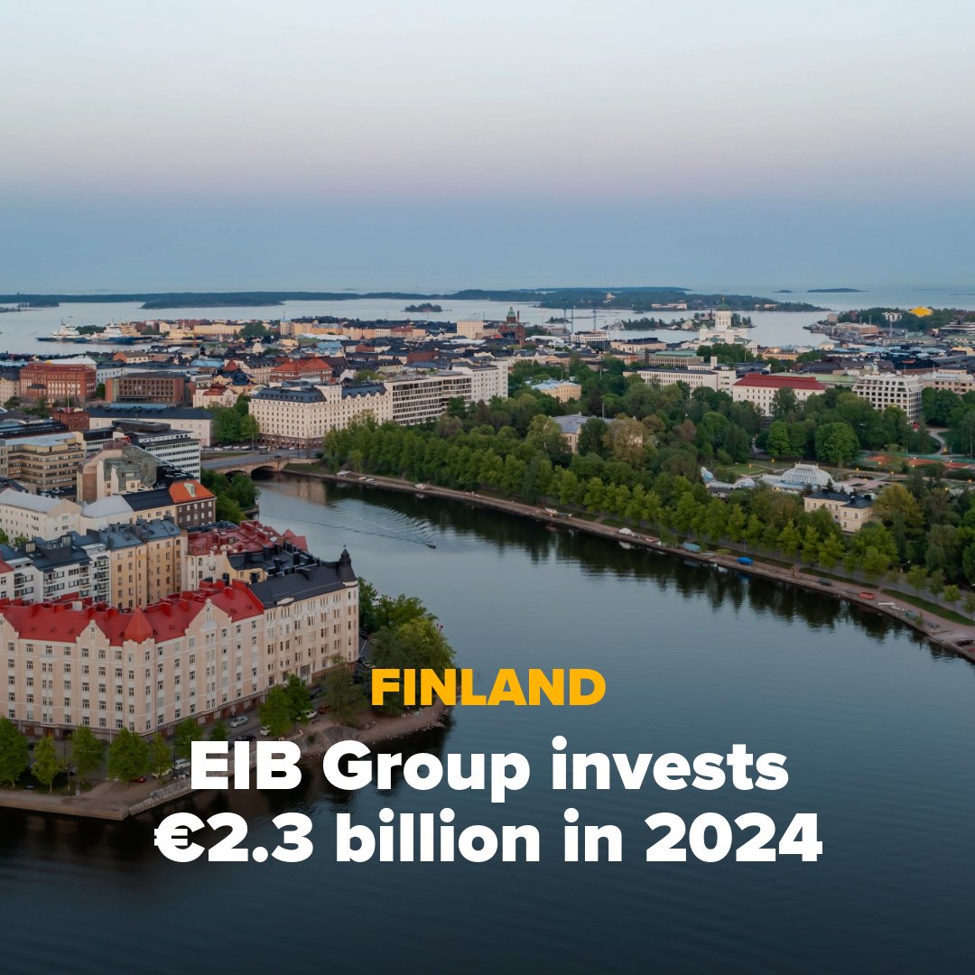 European Investment Bank (@eib) on Twitter photo 🇫🇮🇪🇺The #EIBGroup's financing in Finland more than doubled to €2.3 billion in 2024.
We provided support to SMEs and Mid-Caps, accelerated the green transition, and fostered business innovation.
VP <a href="/OstrosThomas/">Thomas Östros</a> shares our results in the country⤵️
bit.ly/Finland__2024 🇫🇮🇪🇺The #EIBGroup's financing in Finland more than doubled to €2.3 billion in 2024.
We provided support to SMEs and Mid-Caps, accelerated the green transition, and fostered business innovation.
VP <a href="/OstrosThomas/">Thomas Östros</a> shares our results in the country⤵️
bit.ly/Finland__2024